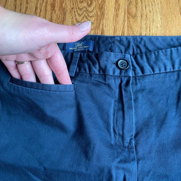 BROOKS BROTHERS Navy Natalie Fit Pants Size 4 - Picture 2 of 9